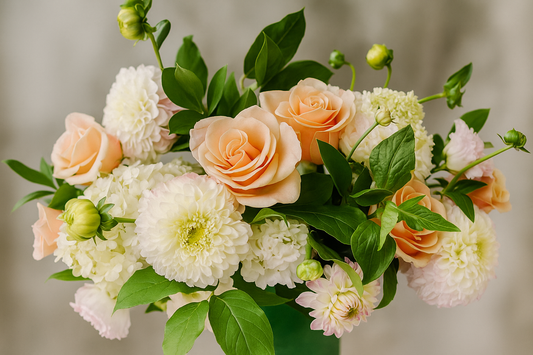 Peaches and Cream Floral Arrangement